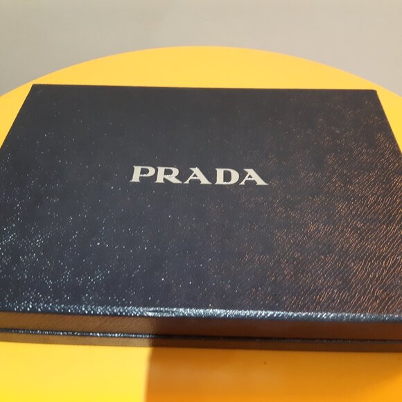 PRADA iPad Mini Case Saffiano Travel Leather Sleeve Black Brand New - Picture 3 of 7